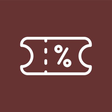 İndirim simgesi, vektör illüstrasyonu basit tasarım