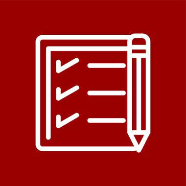 Contract icon, vector illustration simple design