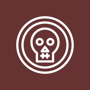 Tehlike İşareti simgesi, vektör çizimi basit tasarım