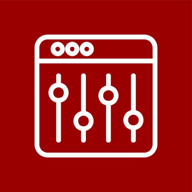 eşitleyici simgesi, vektör illüstrasyonu basit tasarım