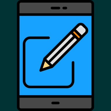 Simge düzenleme, vektör illüstrasyonu basit tasarım