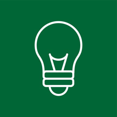 ampul simgesi, vektör illüstrasyonu basit tasarım