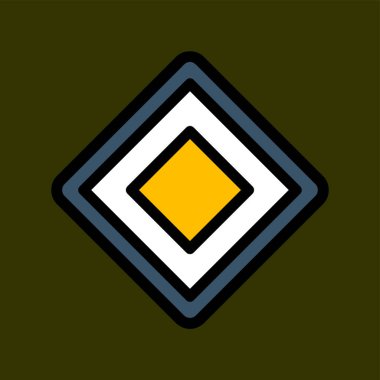 Öncelik simgesi, vektör illüstrasyonu basit tasarım