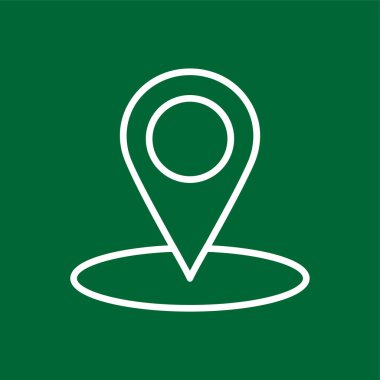 GPS simgesi, vektör illüstrasyonu basit tasarım