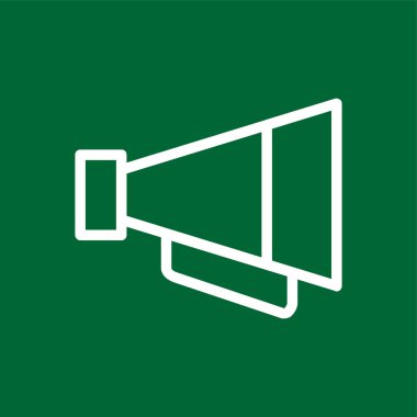 megafon simgesi, vektör illüstrasyonu basit tasarım
