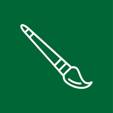 boya fırçası simgesi, vektör illüstrasyonu basit tasarım