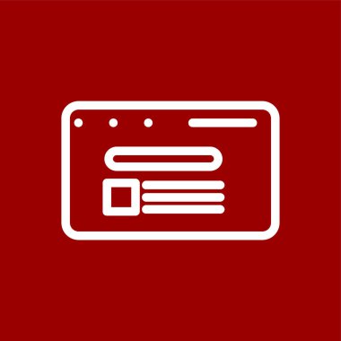 Arama Sonuç simgesi, vektör illüstrasyonu basit tasarım