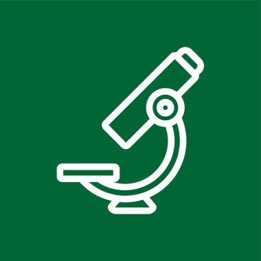 mikroskop simgesi, vektör illüstrasyonu basit tasarım