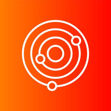 Galaksi simgesi, vektör illüstrasyonu basit tasarım