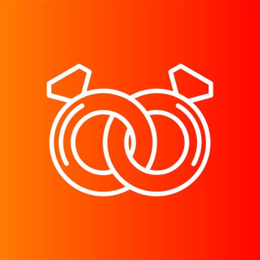 halka simgesi, vektör illüstrasyonu basit tasarım