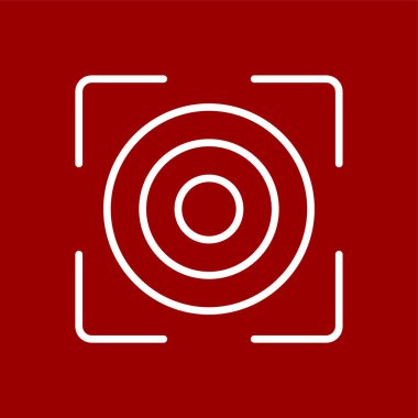 hedef simge, vektör illüstrasyonu basit tasarım