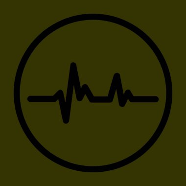 Nabız Simgesi, vektör illüstrasyonu basit tasarım