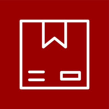 kutu simgesi, vektör illüstrasyonu basit tasarım