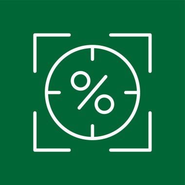 odak simgesi, vektör illüstrasyonu basit tasarım