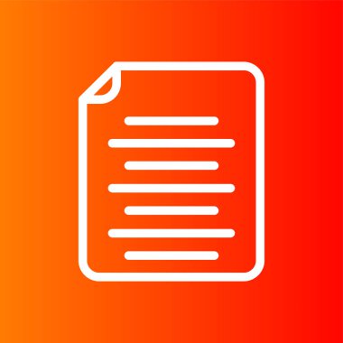 sayfa simgesi, vektör illüstrasyonu basit tasarım