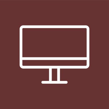 bilgisayar simgesi, vektör illüstrasyonu basit tasarım