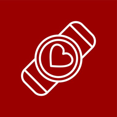 smartwatch simgesi, vektör illüstrasyonu basit tasarım