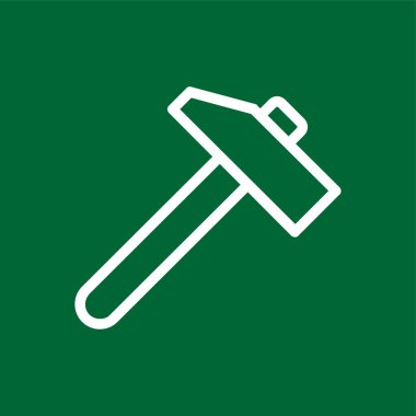 Çekiç simgesi, vektör illüstrasyonu basit tasarım