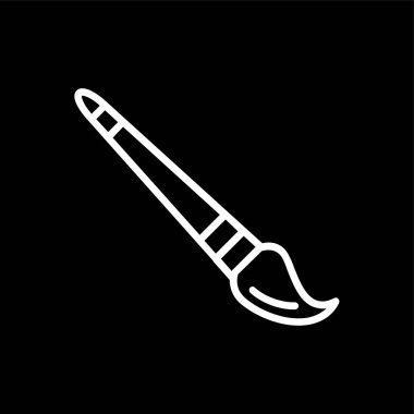 boya fırçası simgesi, vektör illüstrasyonu basit tasarım