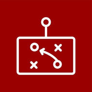 strateji simgesi, vektör illüstrasyonu basit tasarım