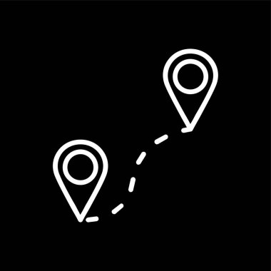 harita simgesi, vektör illüstrasyonu basit tasarım