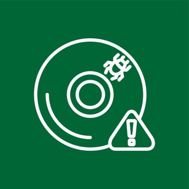 CD Simgesi, vektör illüstrasyonu basit tasarım