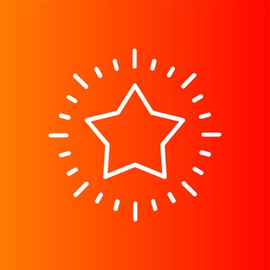 Mükemmellik simgesi, vektör illüstrasyonu basit tasarım