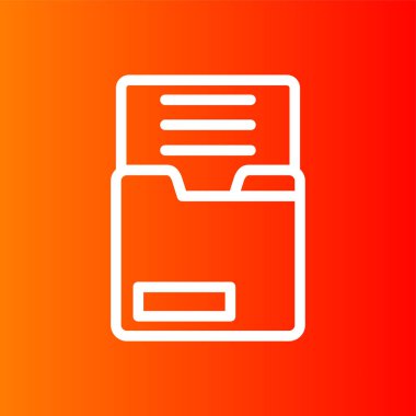 belge simgesi, vektör illüstrasyonu basit tasarım