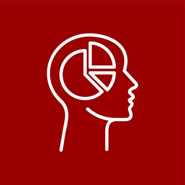 baş simge, vektör illüstrasyonu basit tasarım