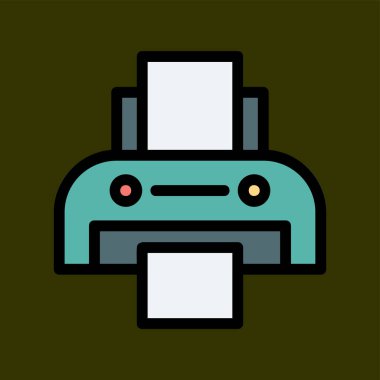 faks simgesi, vektör illüstrasyonu basit tasarım