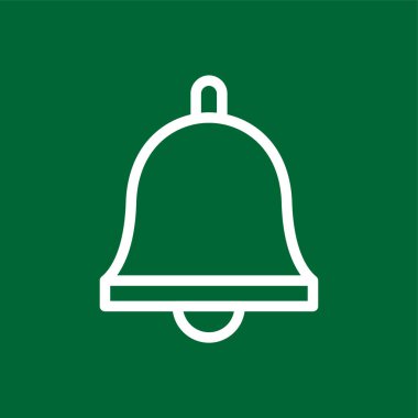 Çan simgesi, vektör illüstrasyonu basit tasarım