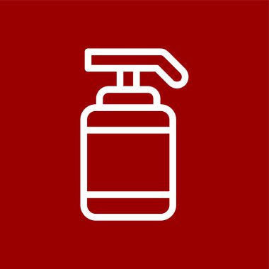 El Senitizer simgesi, vektör illüstrasyonu basit tasarım