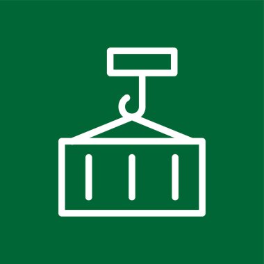 vinç simgesi, vektör illüstrasyonu basit tasarım