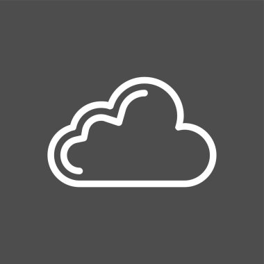Cloud icon, vector illustration simple design