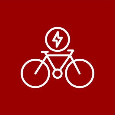 bisiklet simgesi, vektör illüstrasyonu basit tasarım