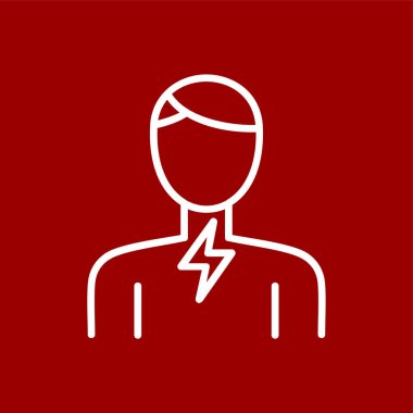 Ağrı Gırtlak simgesi, vektör illüstrasyonu basit tasarım