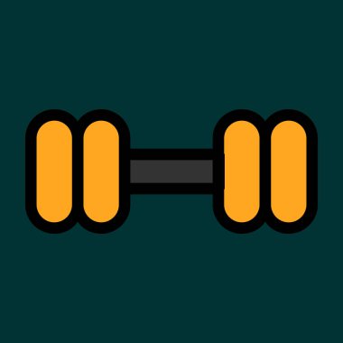 dambıl simgesi, vektör illüstrasyonu basit tasarım