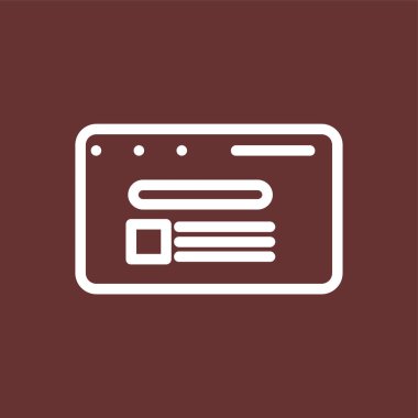 Arama Sonuç simgesi, vektör illüstrasyonu basit tasarım