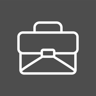 evrak çantası simgesi, vektör illüstrasyonu basit tasarım