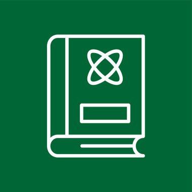 atom simgesi, vektör illüstrasyonu basit tasarım