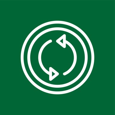 Roundabout simgesi, vektör illüstrasyonu basit tasarım