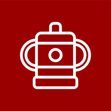 Besleyici simgesi, vektör illüstrasyonu basit tasarım