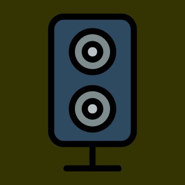 hoparlör simgesi, vektör illüstrasyonu basit tasarım