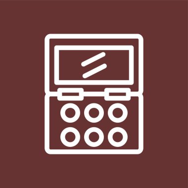 Göz farı simgesi, vektör illüstrasyonu basit tasarım