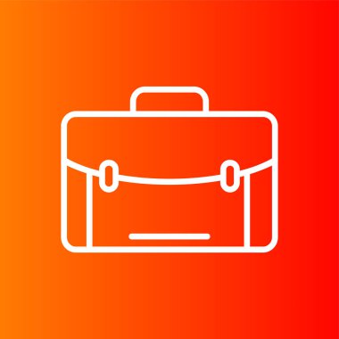 evrak çantası simgesi, vektör illüstrasyonu basit tasarım