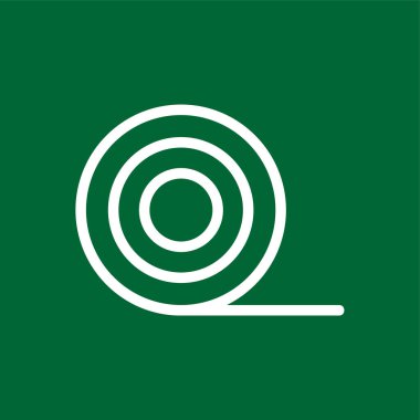 Teyp simgesi yalıtılıyor, vektör illüstrasyonu basit tasarım