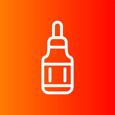 Serum simgesi, vektör illüstrasyonu basit tasarım