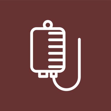 Iv Bag simgesi, vektör illüstrasyonu basit tasarım