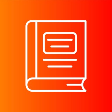 kitap simgesi, vektör illüstrasyonu basit tasarım