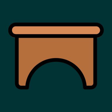 tablo simgesi, vektör illüstrasyonu basit tasarım